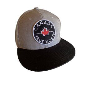 Gray True North Canada Maple Leaf Baseball Cap Hat Adjustable Trucker